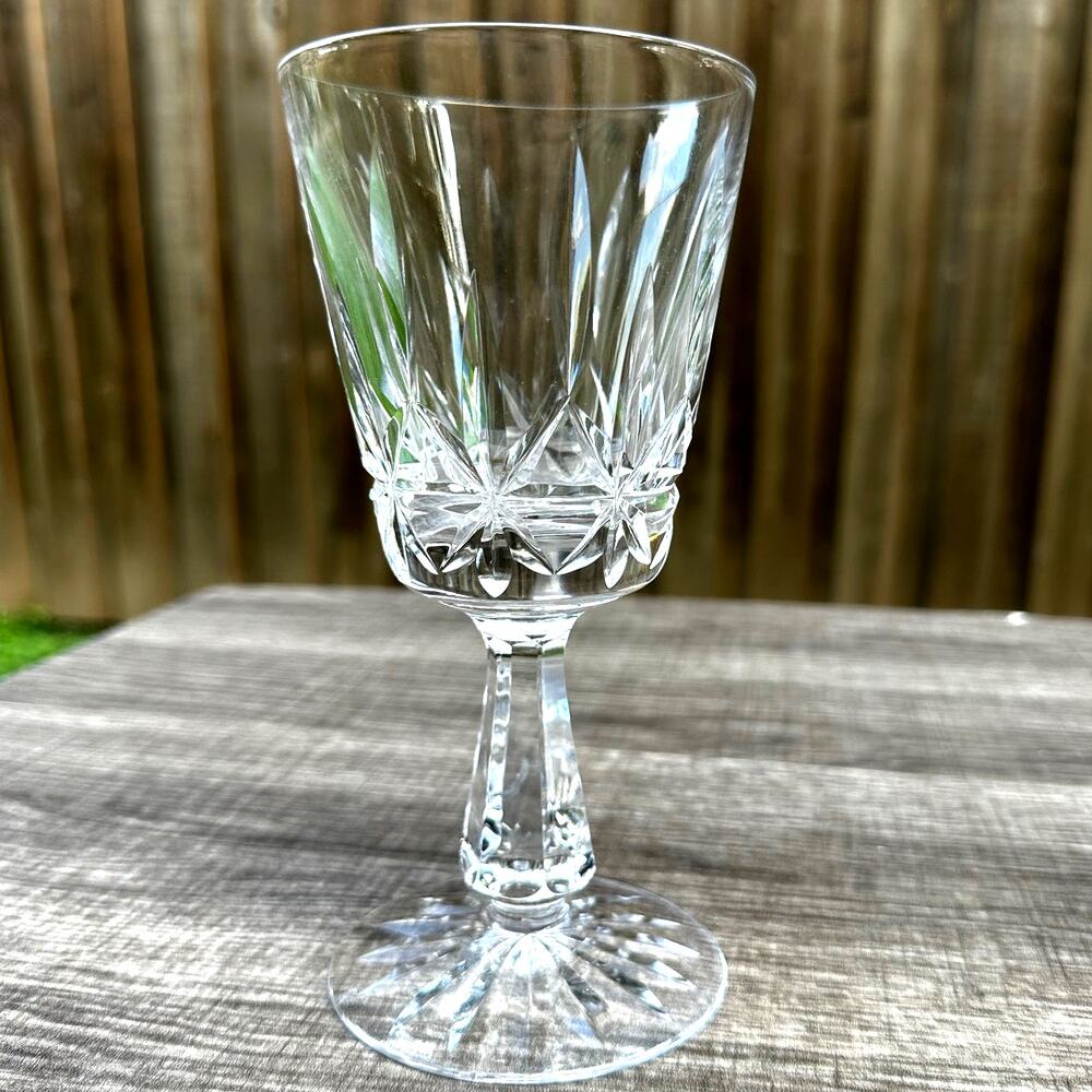 Waterford Crystal Vintage Ireland Rosslare 6.75" Water Goblet-Exquisite